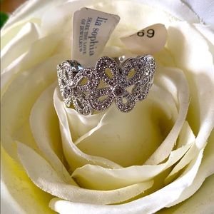Lia sophia silver plated ring